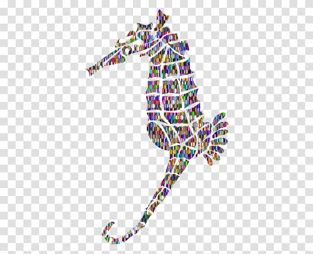 Seahorse Christmas Tree Computer Icons Hippocampus Drawing Free, Lamp, Doodle, Crowd Transparent Png