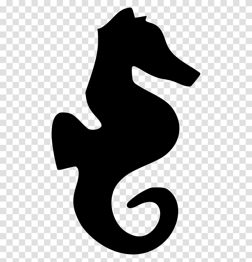 Seahorse Northern Seahorse, Silhouette, Stencil Transparent Png