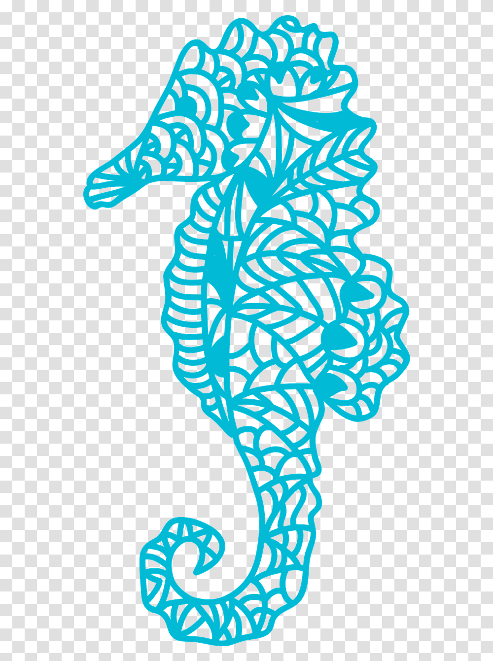 Seahorse Sea Free Sea Zentangle Animal Svg, Pattern, Cross, Symbol, Outdoors Transparent Png