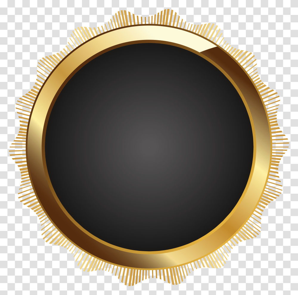 Seal Badge Black Circle Frame, Lamp, Oval, Lighting Transparent Png