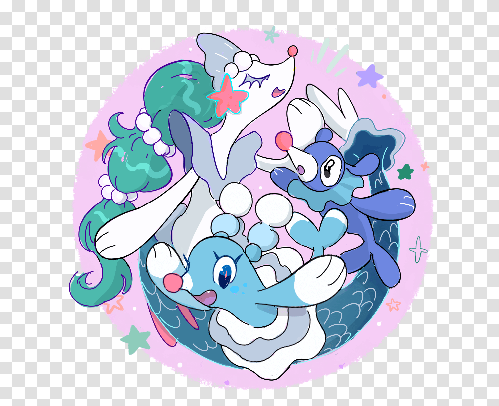 Seal Children For My Pokemon Starter Popplio Brionne Brionne Pokemon Primarina, Graphics, Floral Design, Pattern, Painting Transparent Png