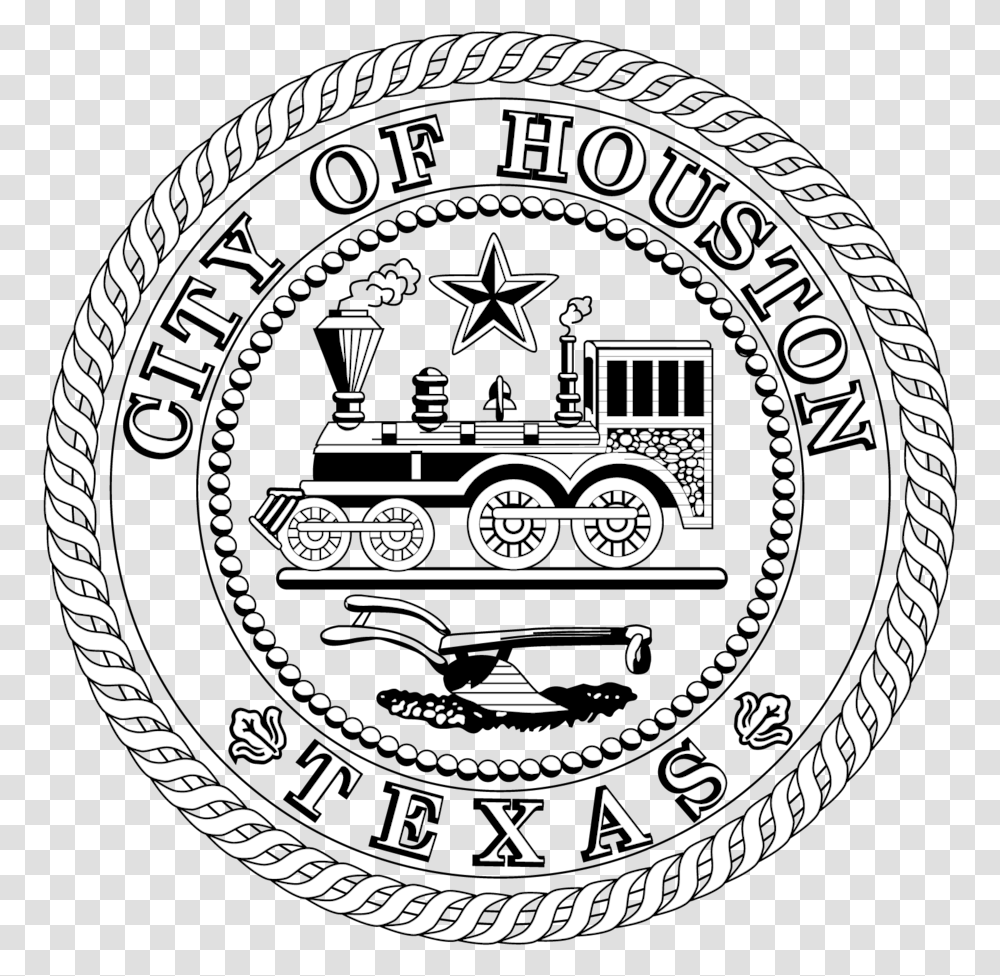 Seal City Of Houston Texas Seal, Logo, Trademark, Emblem Transparent Png