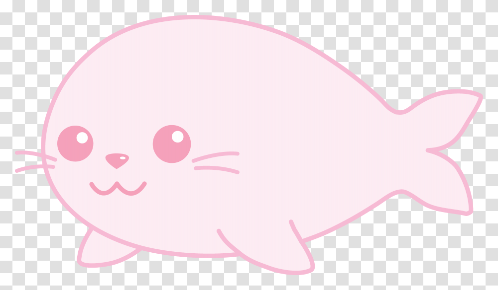 Seal Clipart Pink, Animal, Sea Life, Fish, Label Transparent Png