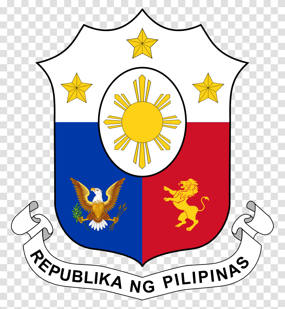 Seal Emblem Government Coat Arms Philippines Philippines Coat Of Arms, Logo, Trademark, Armor Transparent Png