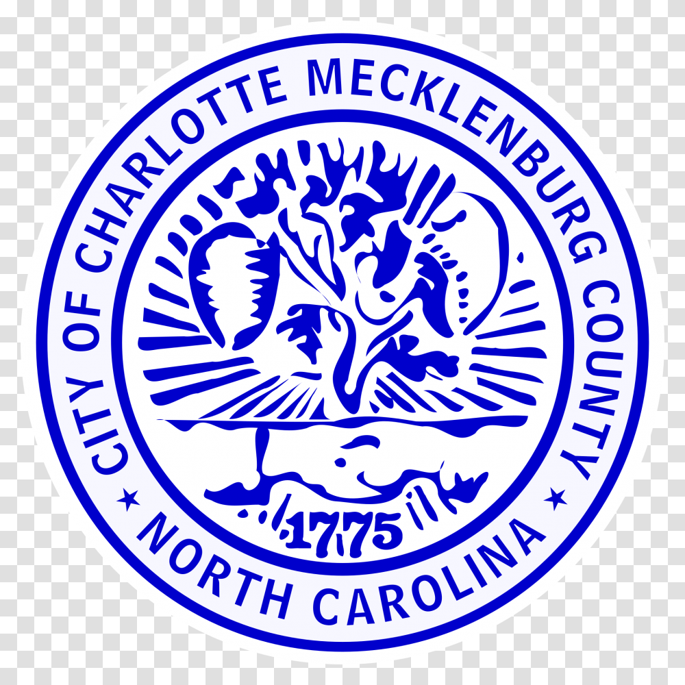 Seal Of Charlotte North Carolina Circle, Logo, Trademark, Badge Transparent Png