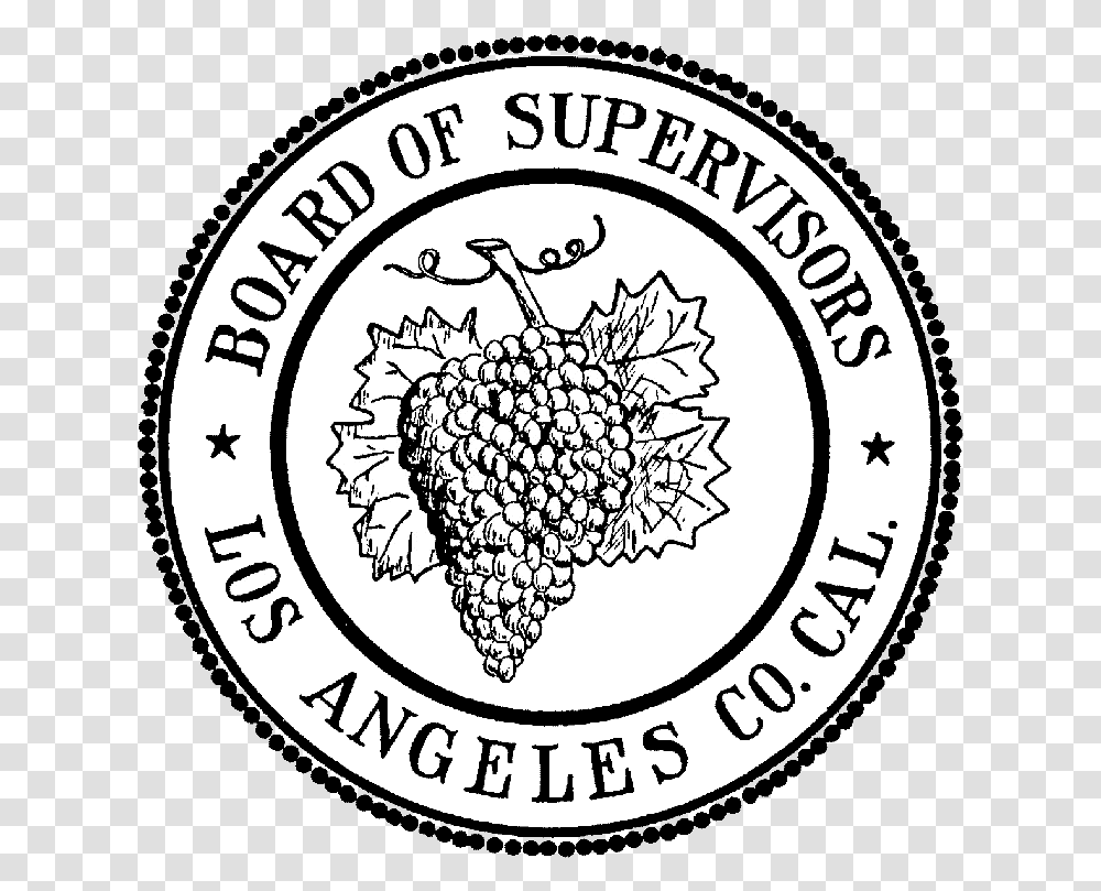 Seal Of Los Angeles County California La County Board Of Supervisors Logo, Label, Badge Transparent Png