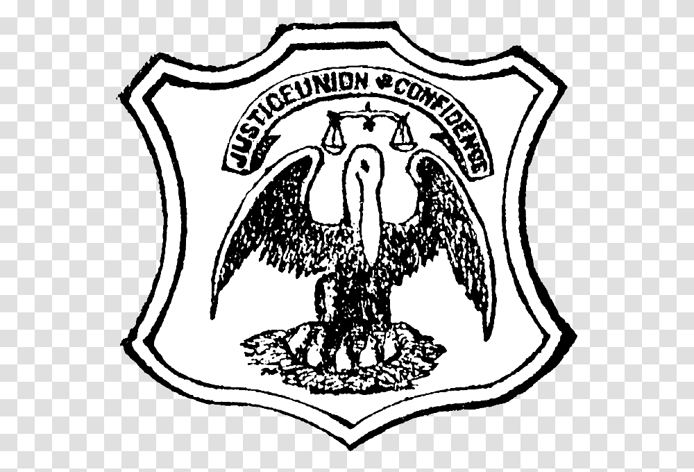 Seal Of Louisiana Louisiana Civil War Pelican Clip Art, Logo, Trademark, Badge Transparent Png