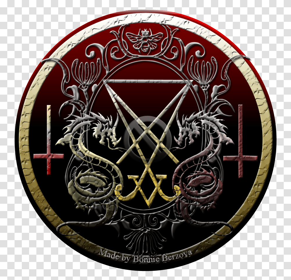 Seal Of Lucifer Download Emblem, Logo, Trademark, Clock Tower Transparent Png