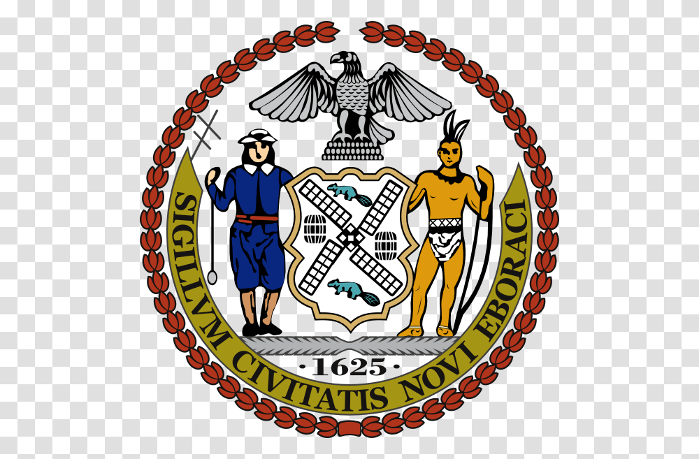Seal Of New York City Clip Art, Person, Logo, Emblem Transparent Png