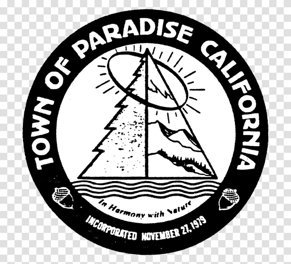 Seal Of Paradise California Butte County Paradise Ca Seal, Label, Logo Transparent Png