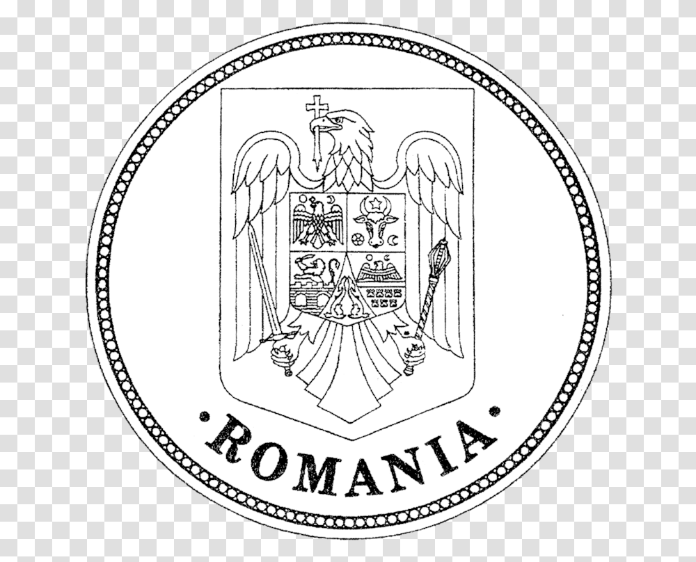Seal Of Romania, Logo, Trademark, Coin Transparent Png