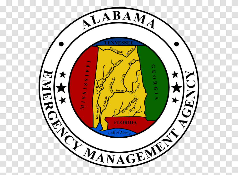 Seal Of The Alabama Emergency Management Agency Alabama Department Of Transportation, Logo, Trademark, Badge Transparent Png