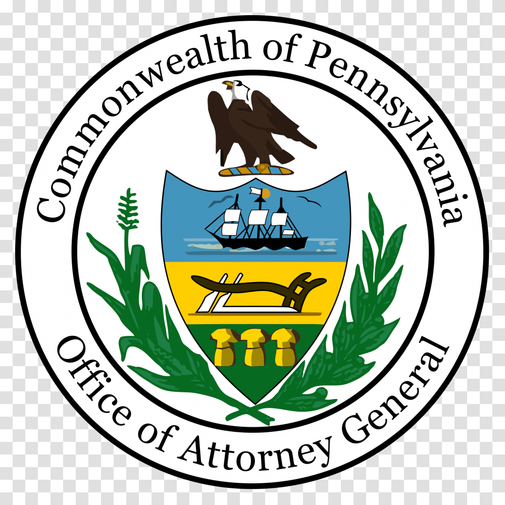 Seal Of The Attorney General Of Pennsylvania State Of Pennsylvania Logo, Trademark, Emblem, Badge Transparent Png
