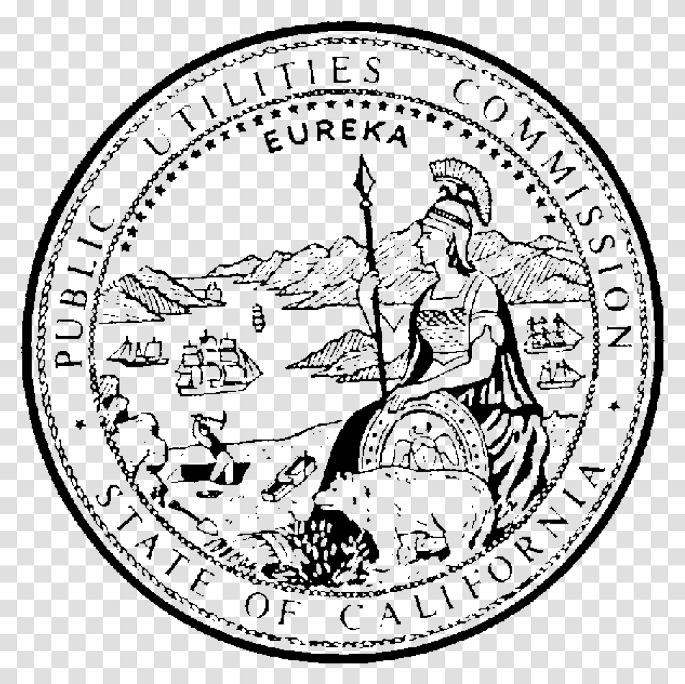 Seal Of The California Public Utilities Commission Vector The Great Seal Of California, Gray, World Of Warcraft Transparent Png