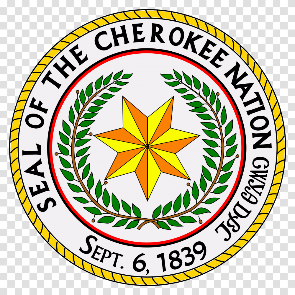 Seal Of The Cherokee Nation, Label, Logo Transparent Png