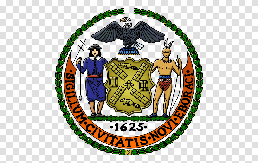 Seal Of The City Of New York City Of New York Seal, Person, Human, Logo Transparent Png