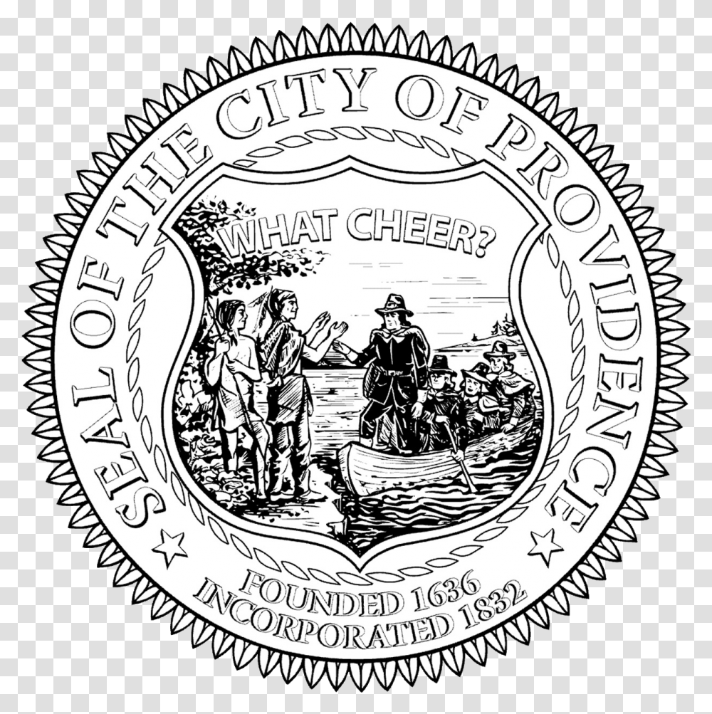 Seal Of The City Of Providence Rhode Island Providence Rhode Island Seal, Logo, Person Transparent Png