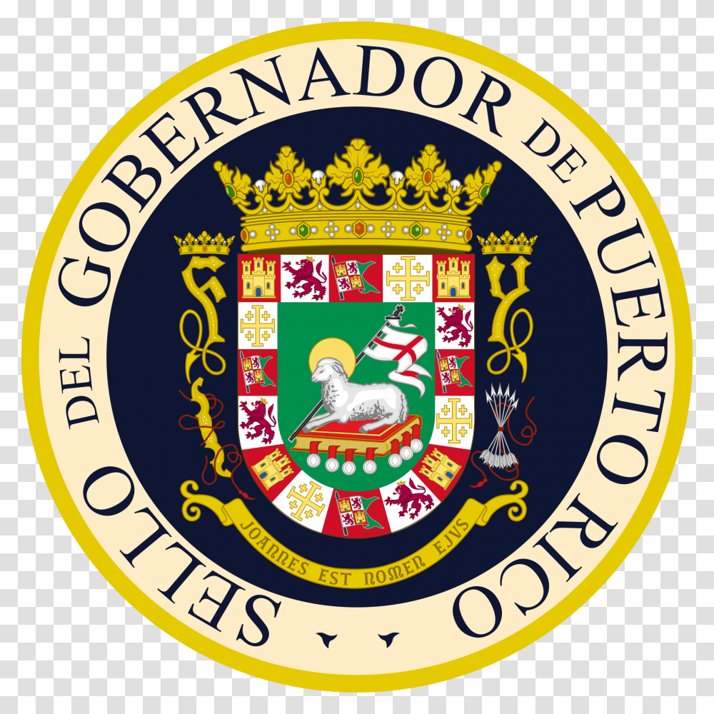 Seal Of The Governor Of Puerto Rico, Logo, Trademark, Badge Transparent Png