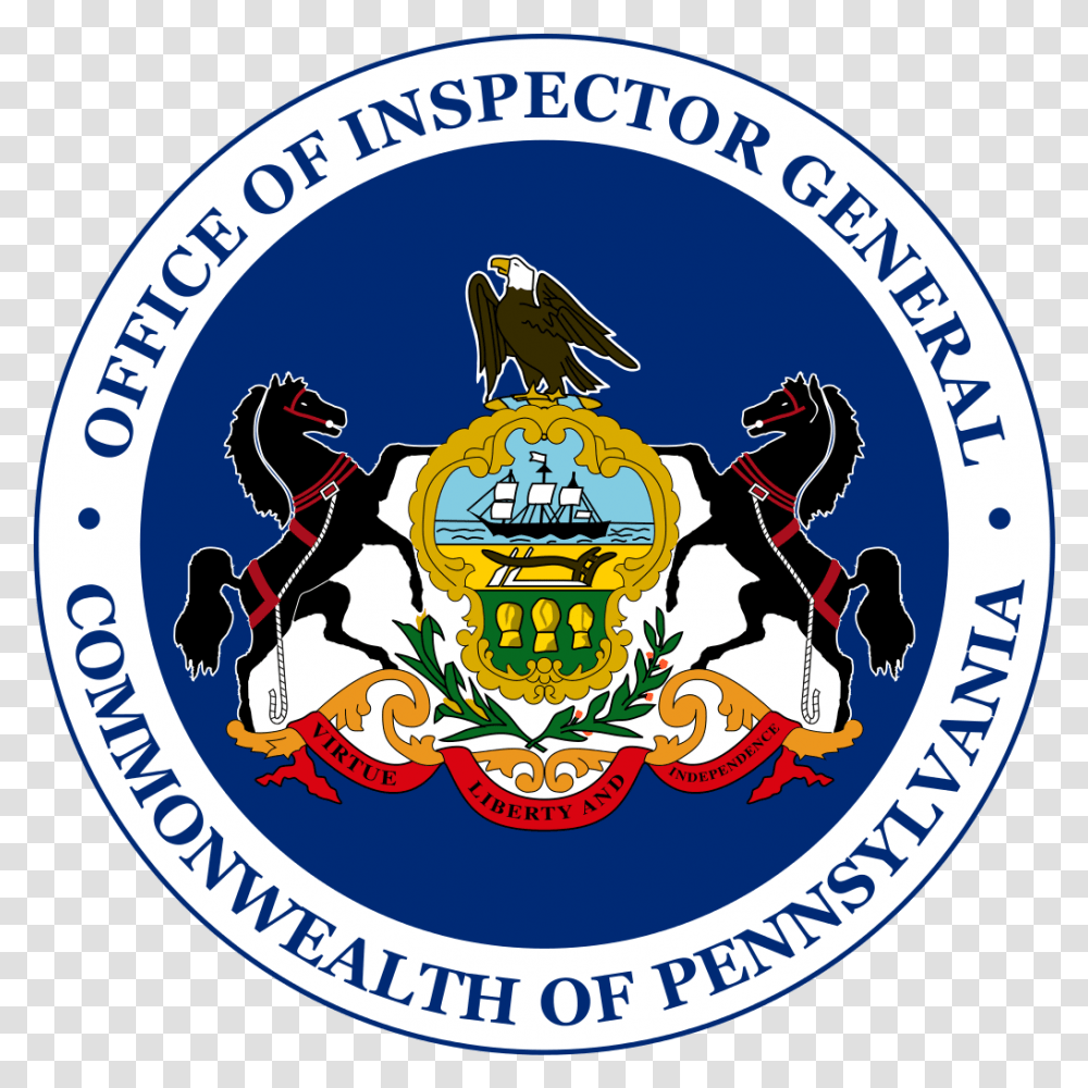 Seal Of The Inspector General Commonwealth Of Pennsylvania, Logo, Symbol, Trademark, Badge Transparent Png