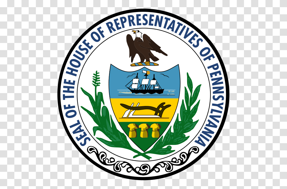 Seal Of The Pennsylvania House Of Representatives, Eagle, Bird, Animal Transparent Png