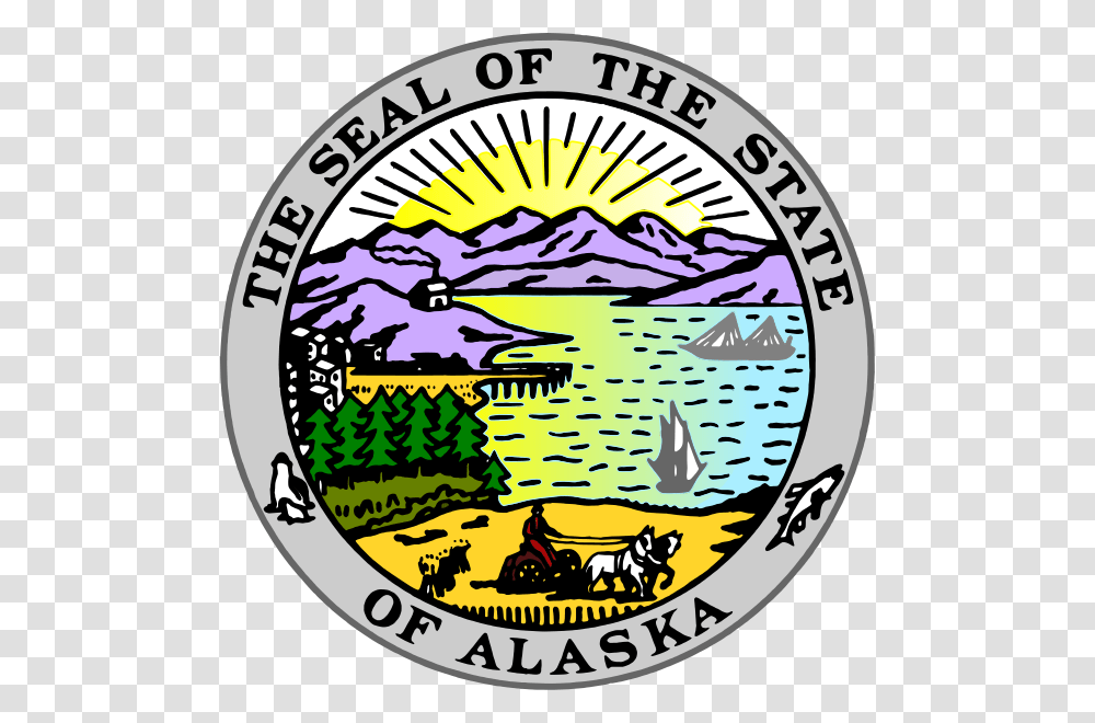 Seal Of The State Of Alaska Wooden Plaque Seal Of State Of Alaska, Logo, Trademark, Badge Transparent Png