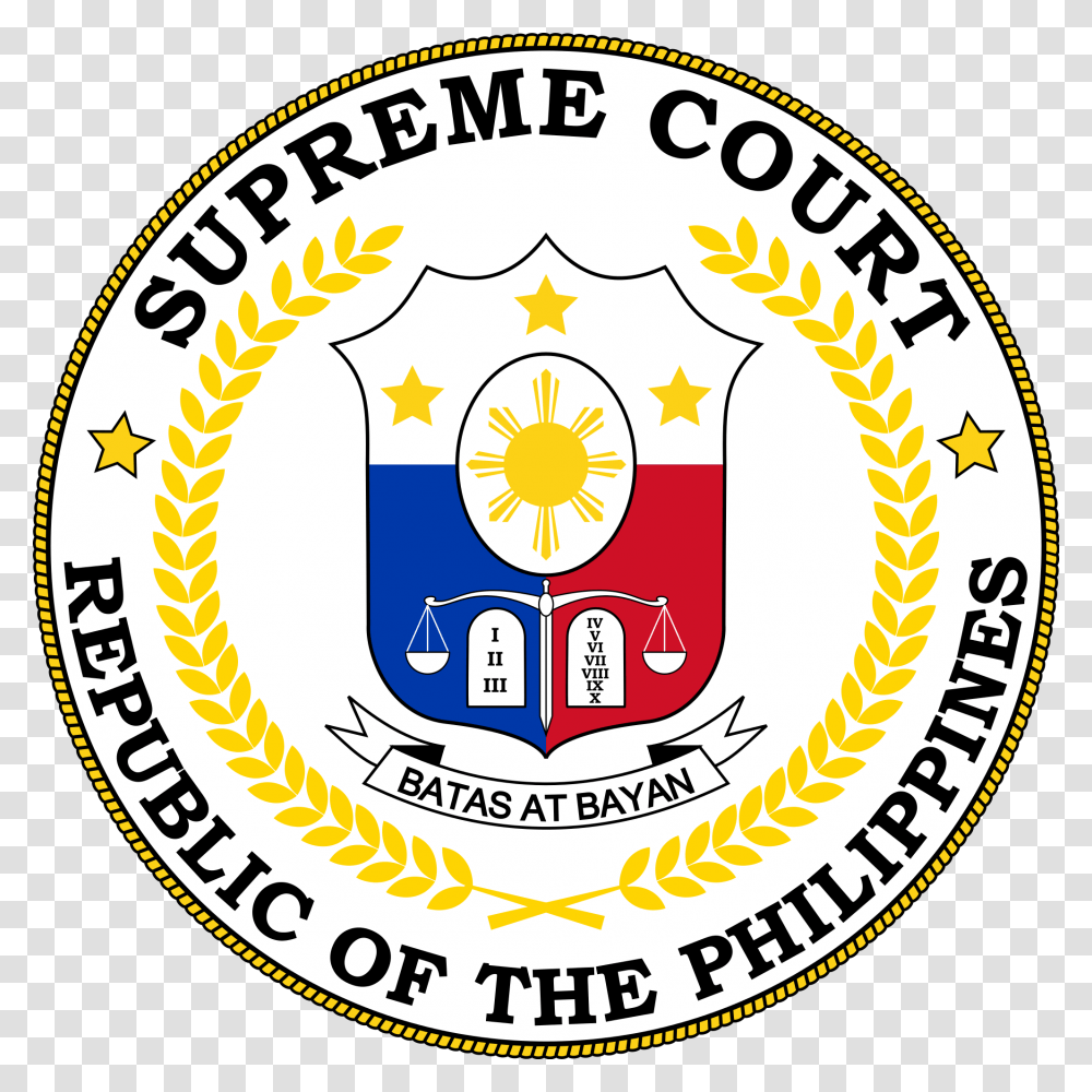 Seal Of The Supreme Court Of The Philippines, Label, Logo Transparent Png