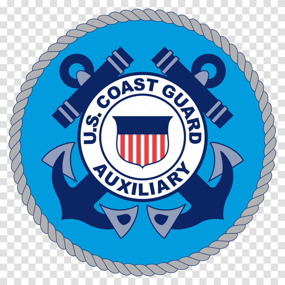 Seal Of The United States Coast Guard Auxiliary United States Coast Guard Auxiliary, Logo, Trademark, Label Transparent Png