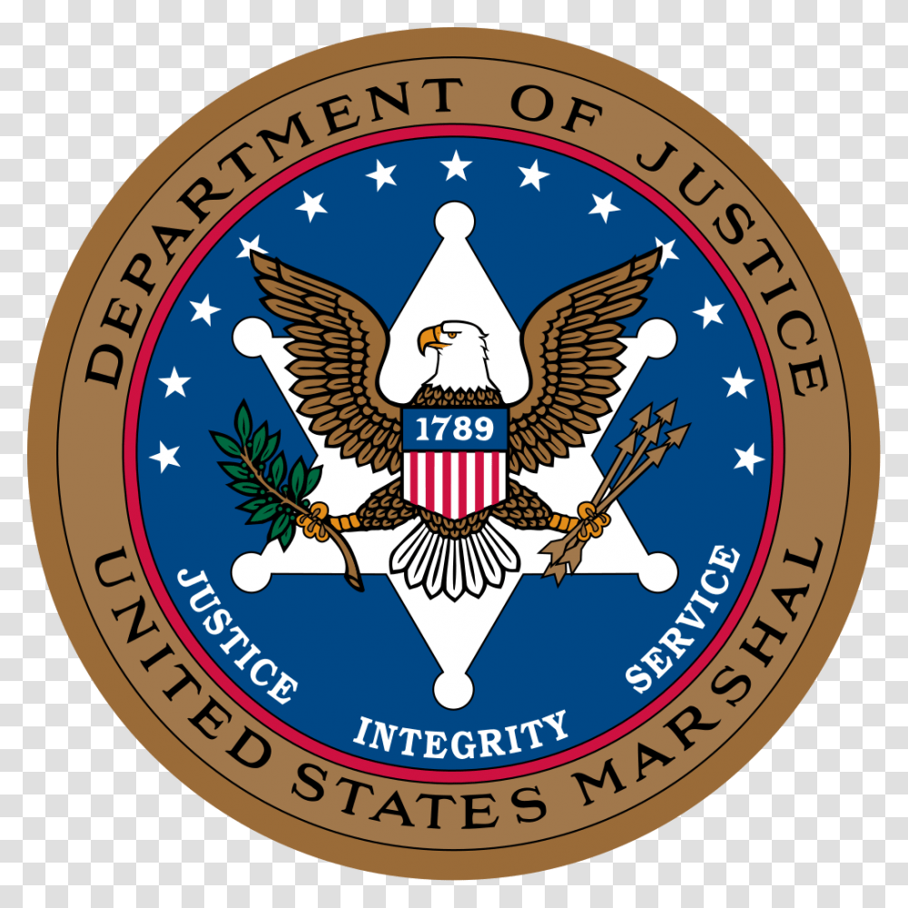 Seal Of The United States Marshals Service, Logo, Trademark, Badge Transparent Png