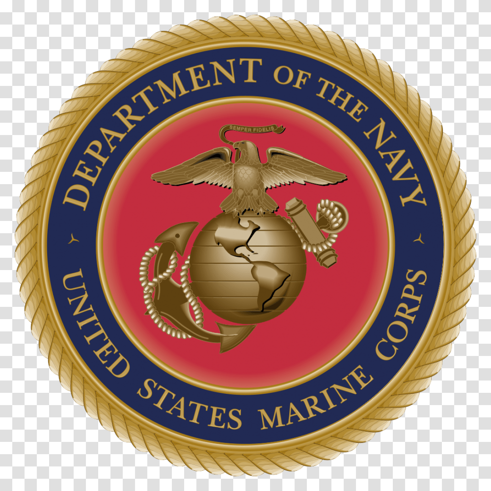 Seal Of The Us Marine Corps United States Marine Corps, Logo, Trademark, Bird Transparent Png