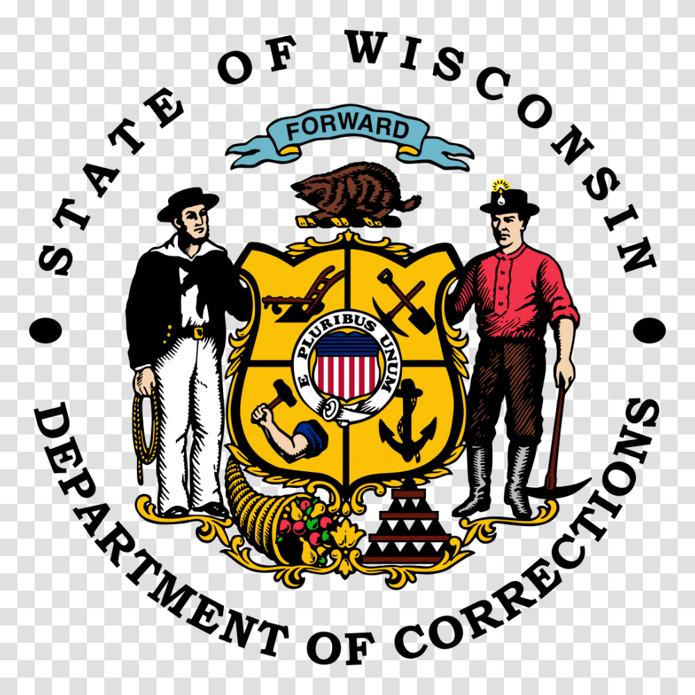 Seal Of The Wisconsin Department Of Corrections, Person, Human, Logo Transparent Png