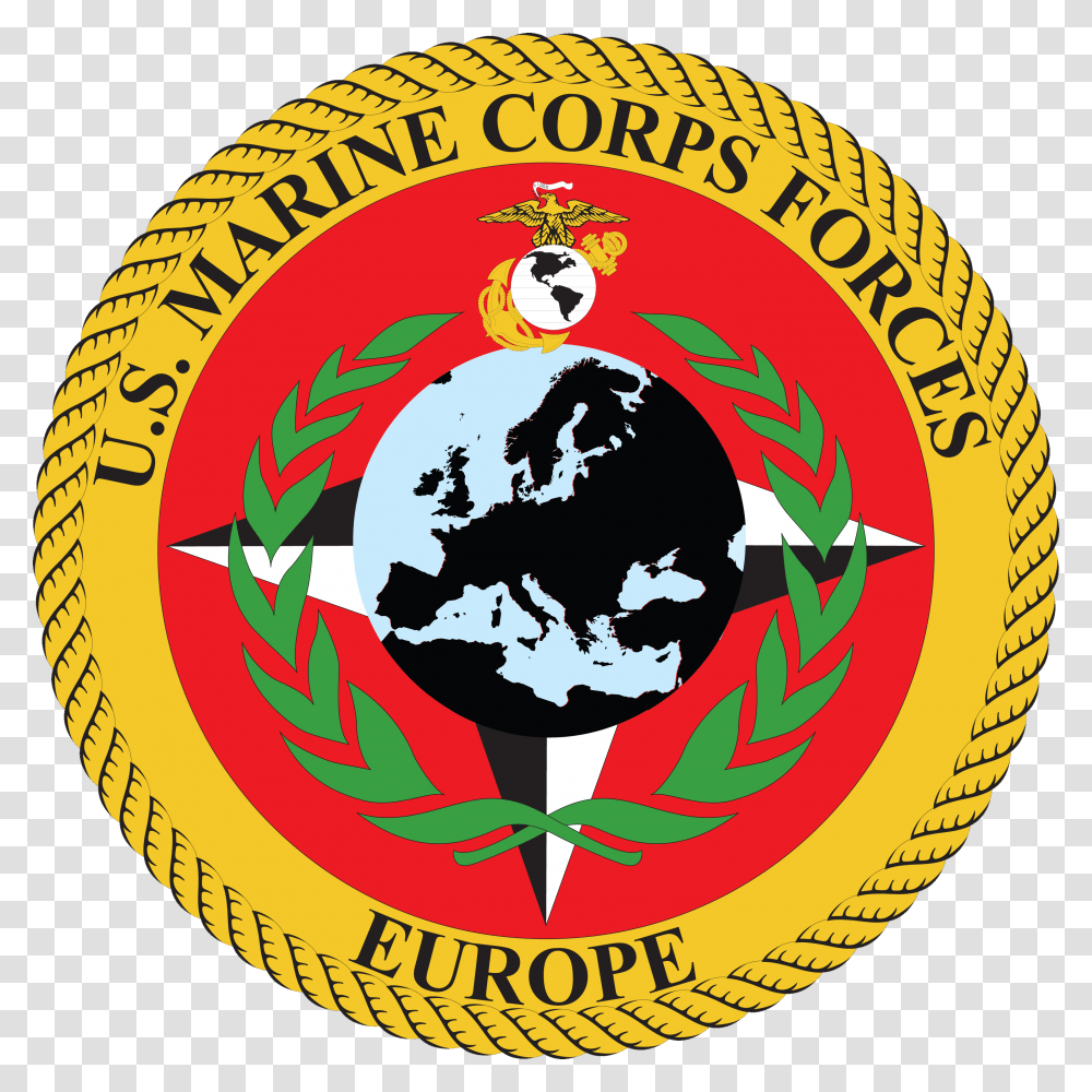 Seal Of United States Marine Corps Forces Europe, Logo, Trademark, Label Transparent Png