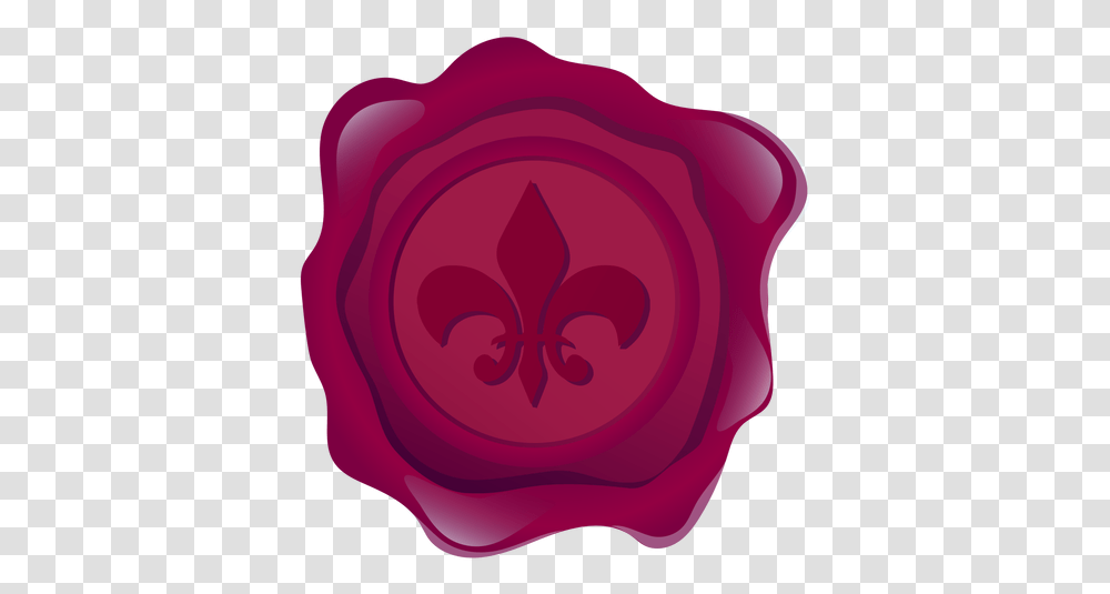 Seal Wax Lily Crown Illustration & Svg Rose, Plant, Flower, Blossom, Wax Seal Transparent Png