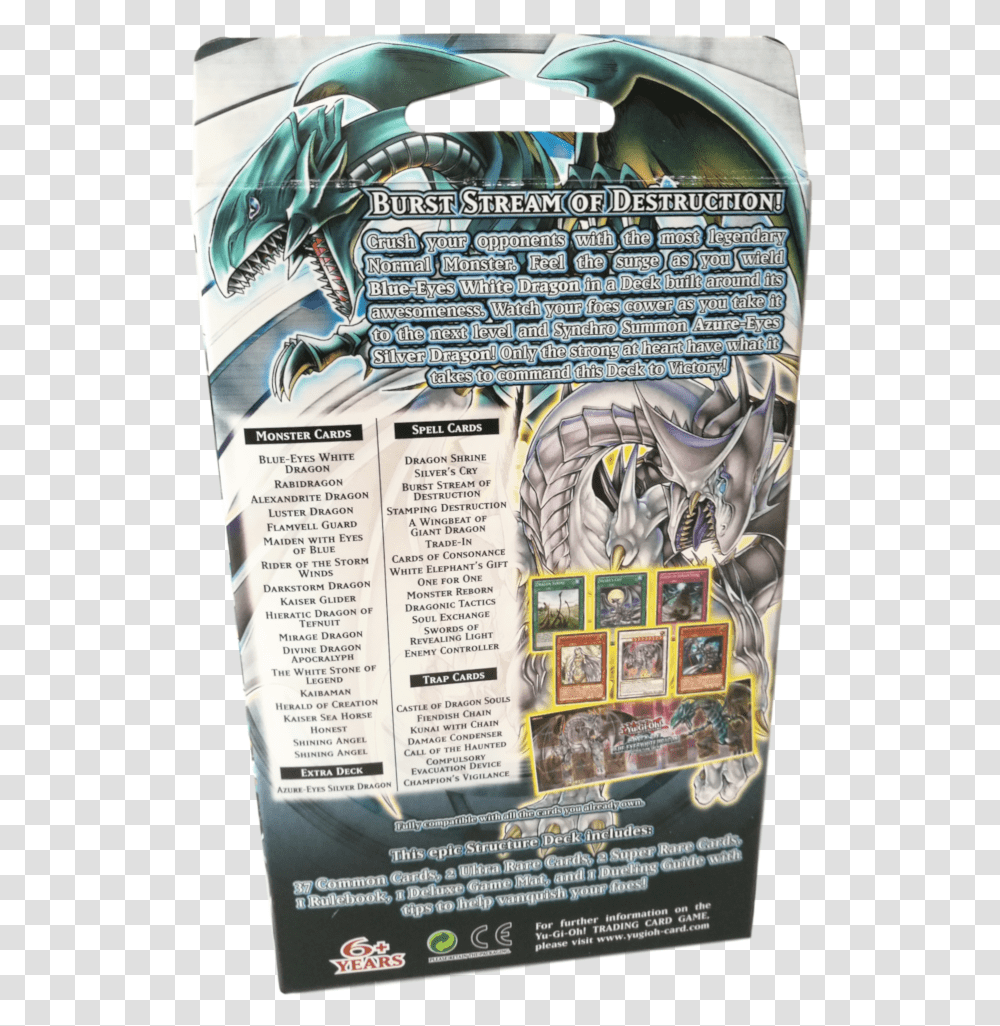 Sealed Yugioh Structure Deck Yu Blue Eyes White Dragon, Text, Statue, Sculpture, Outdoors Transparent Png
