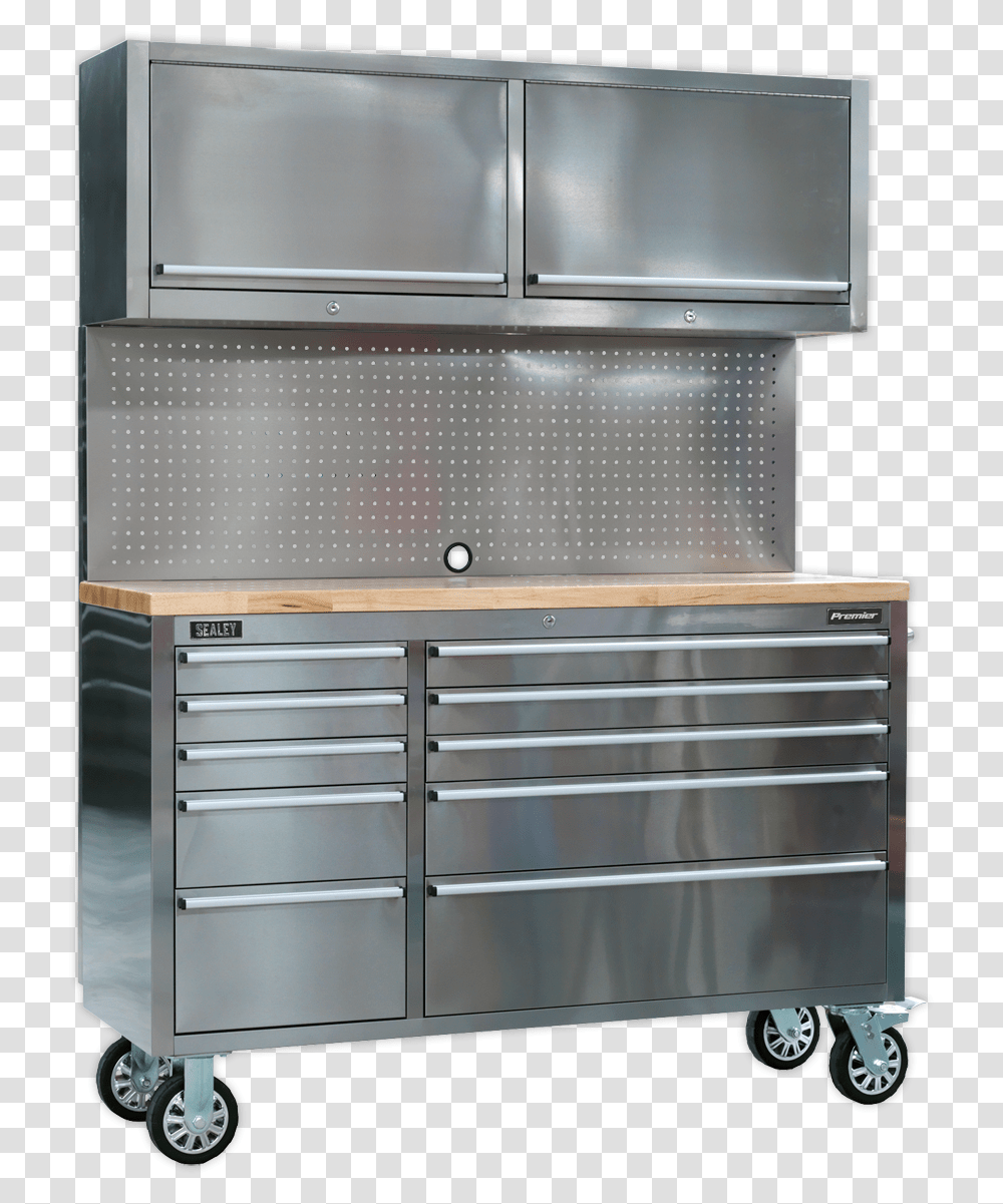 Sealey Stainless Steel Toolbox, Furniture, Cabinet, Drawer, Microwave Transparent Png