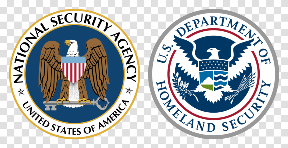 Seals Of The National Security Agency And The Department Department Of Homeland Security, Logo, Trademark, Badge Transparent Png