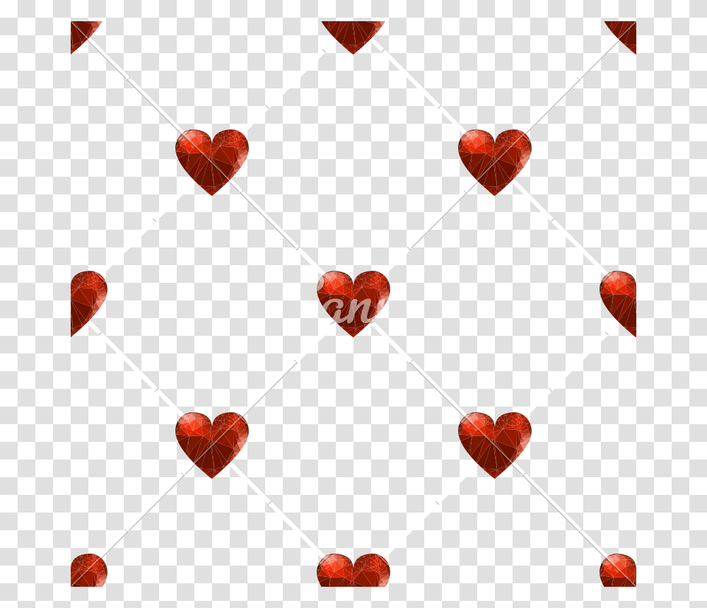 Seamless Polygonal Hearts Pattern, Sweets, Food, Confectionery, Alphabet Transparent Png