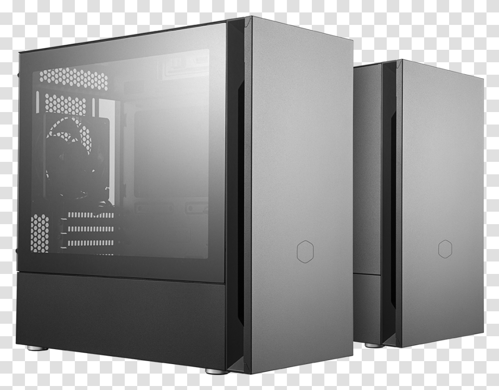 Seamless Tempered Glass Or Sound Dampened Steel Cooler Master Silencio, Machine, Electronics, Screen, Pc Transparent Png