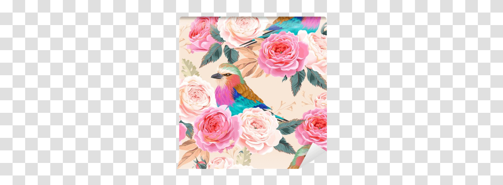 Seamless Vintage Roses Wall Mural Decorative, Floral Design, Pattern, Graphics, Art Transparent Png