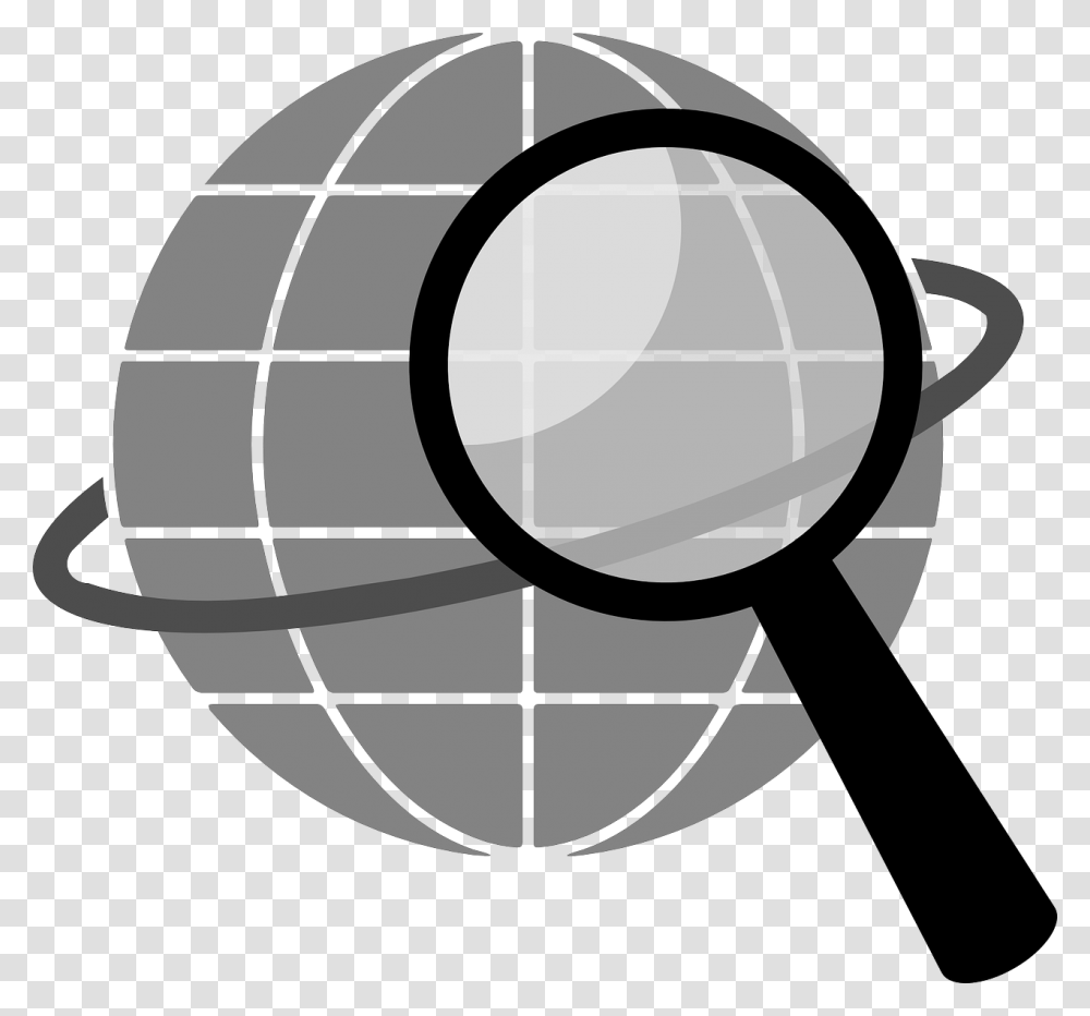 Search Clipart Black And White, Magnifying Transparent Png