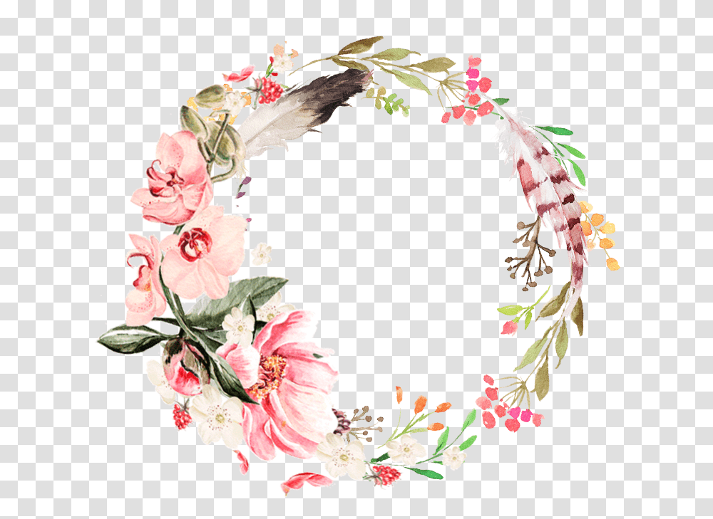 Search Cliparts Download Boho Clipart Floral, Plant, Flower, Blossom, Floral Design Transparent Png