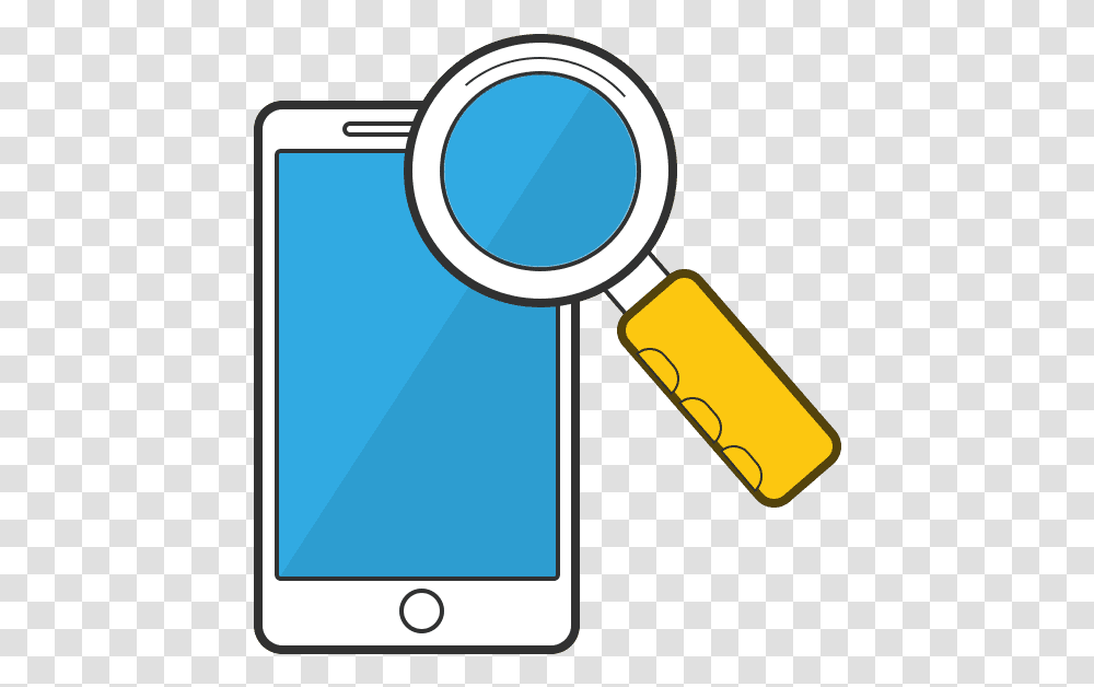 Search Images Group, Magnifying, Mobile Phone, Electronics, Cell Phone Transparent Png