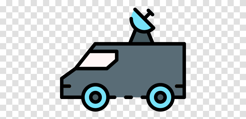 Search Journalist Outline Icon Clip Art, Van, Vehicle, Transportation, Caravan Transparent Png