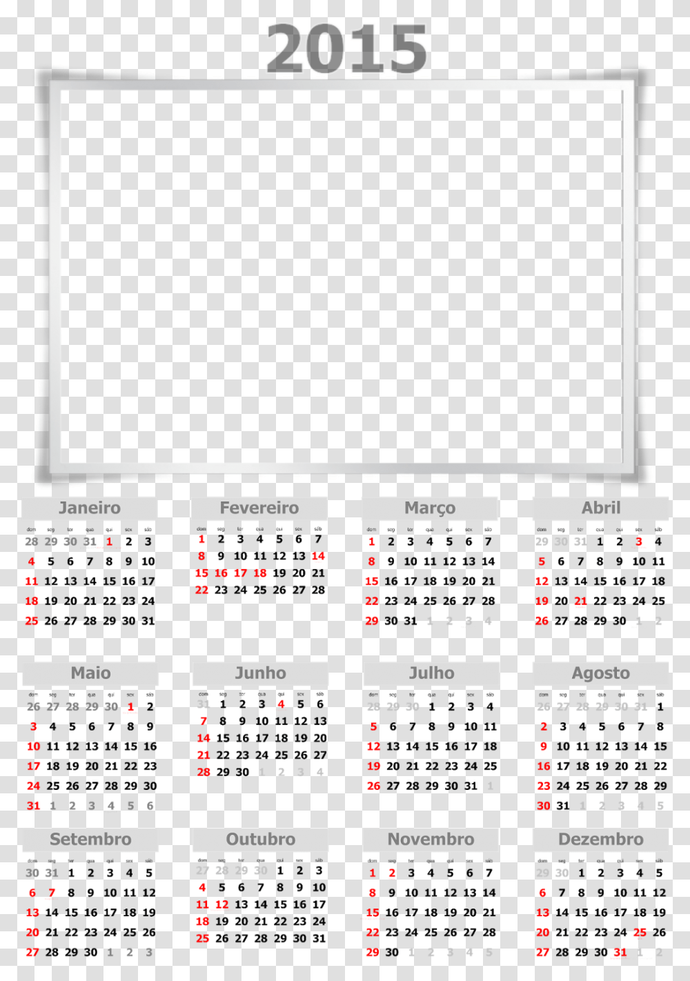Search Results For Calendario 2015 Vector Pngpage2 Calendar 2020 With Singapore Holidays, Monitor, Screen, Electronics Transparent Png