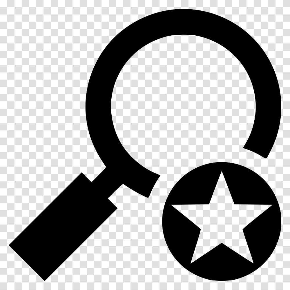 Search Star Search Filter Icon, Stencil, Star Symbol, Shovel Transparent Png