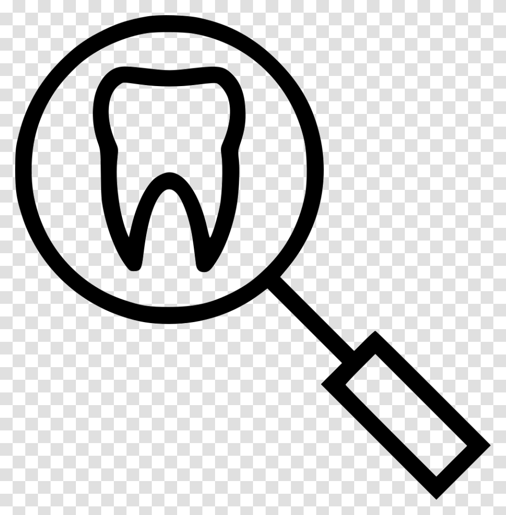 Search Teeth Magnifying Glass, Shovel, Tool, Rattle Transparent Png