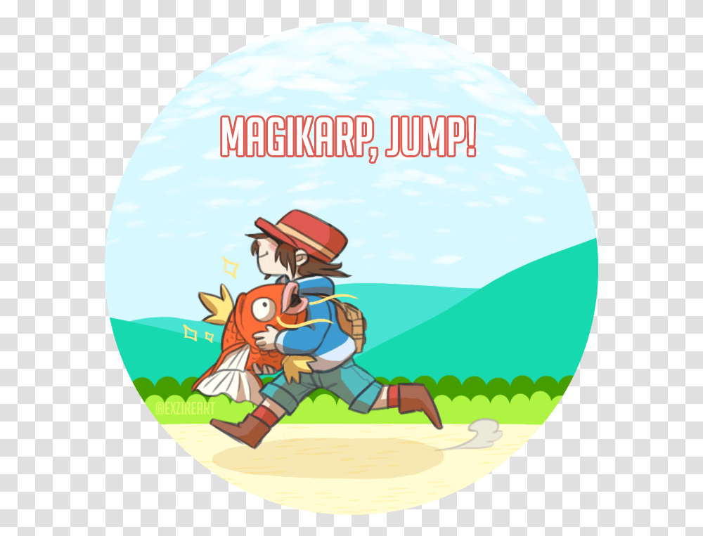 Searching For 'magikarp Jump' Cartoon, Person, Clothing, Text, Hat Transparent Png