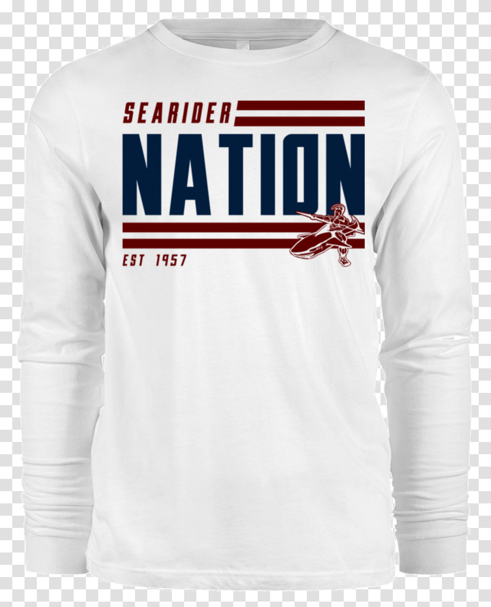 Searider Nation White Flag, Sleeve, Clothing, Apparel, Long Sleeve Transparent Png