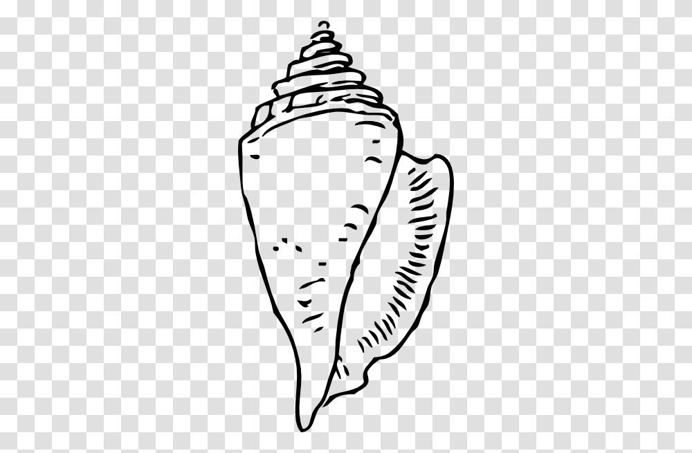 Seashell Black Clip Art, Plant, Stencil, Produce, Food Transparent Png