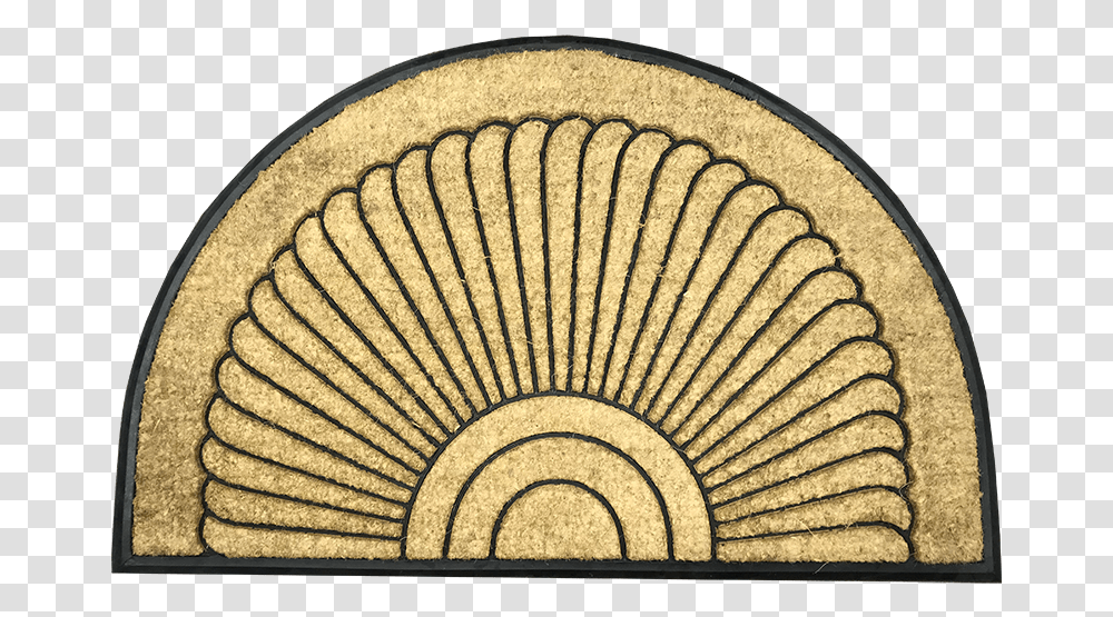 Seashell Half Round Doormat Crescent Door Mats, Rug, Clam, Invertebrate, Sea Life Transparent Png