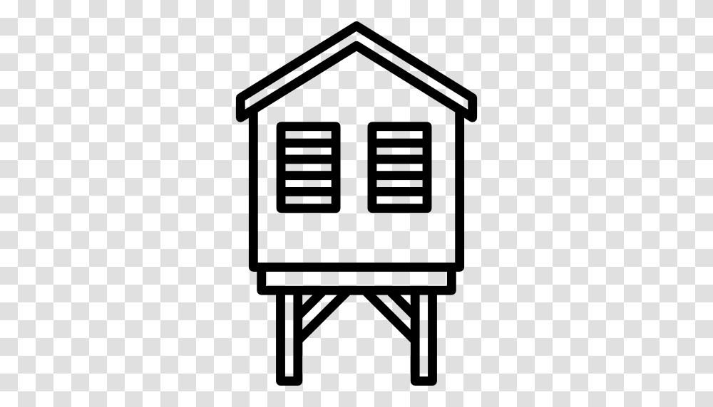 Seaside Clipart Beach Hut, Housing, Building, Mailbox, Letterbox Transparent Png